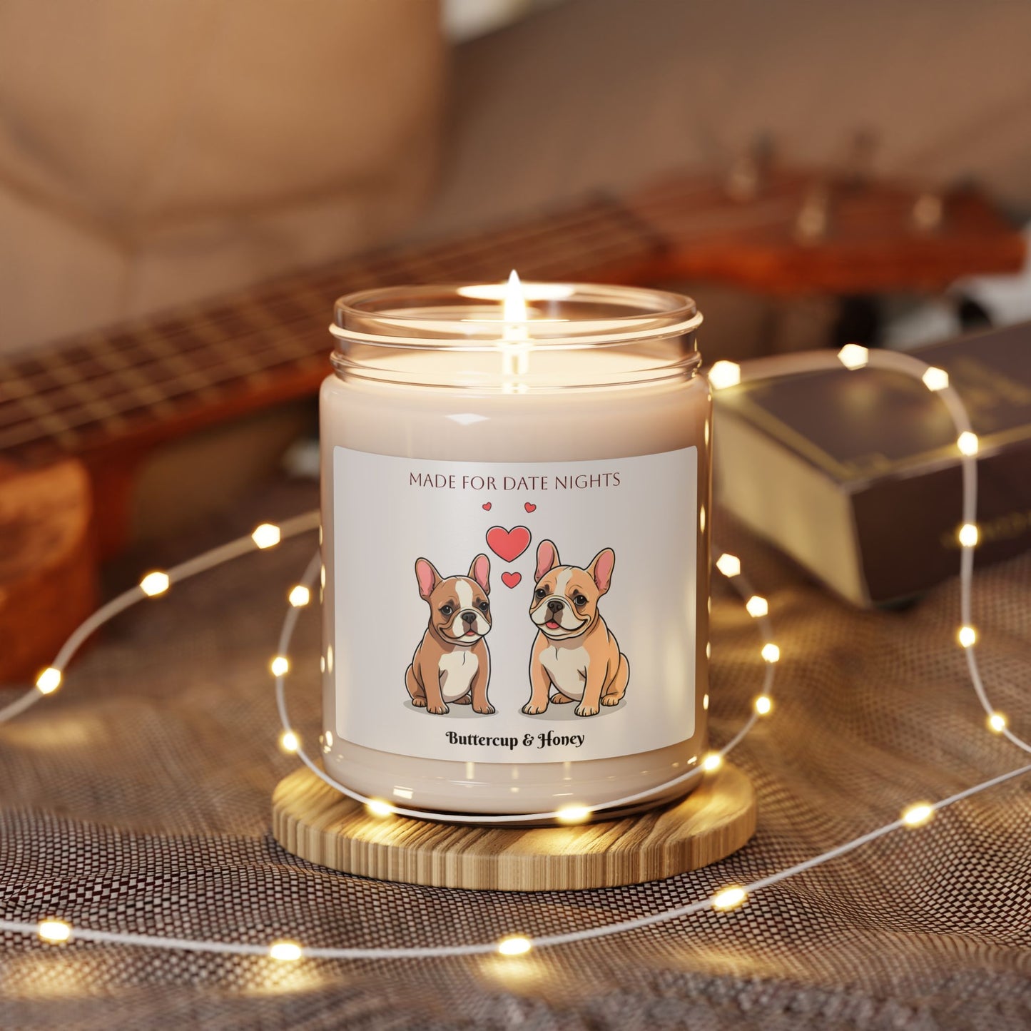 Personalized French Bulldog Scented Soy Candle