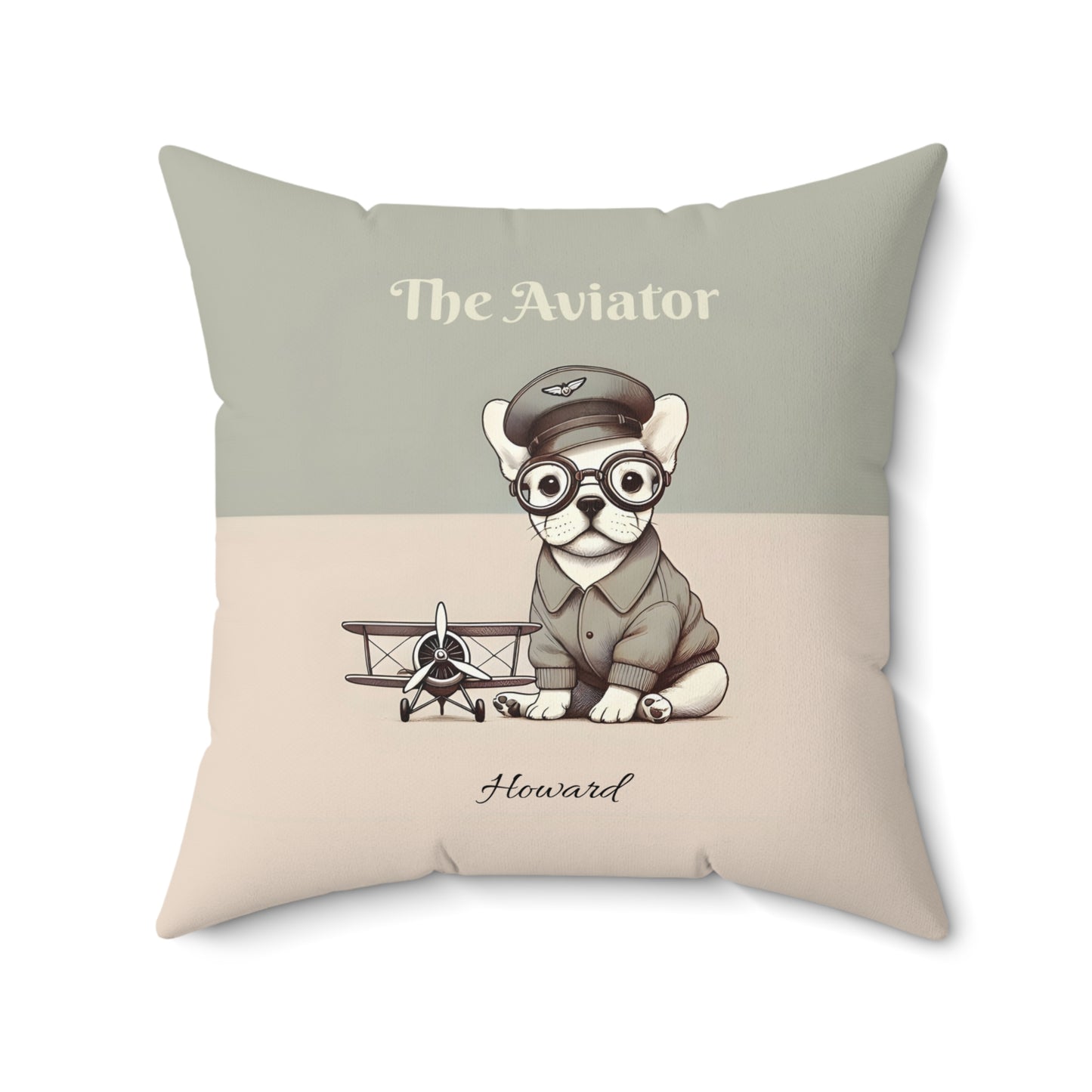 French Bulldog Aviator Pillow