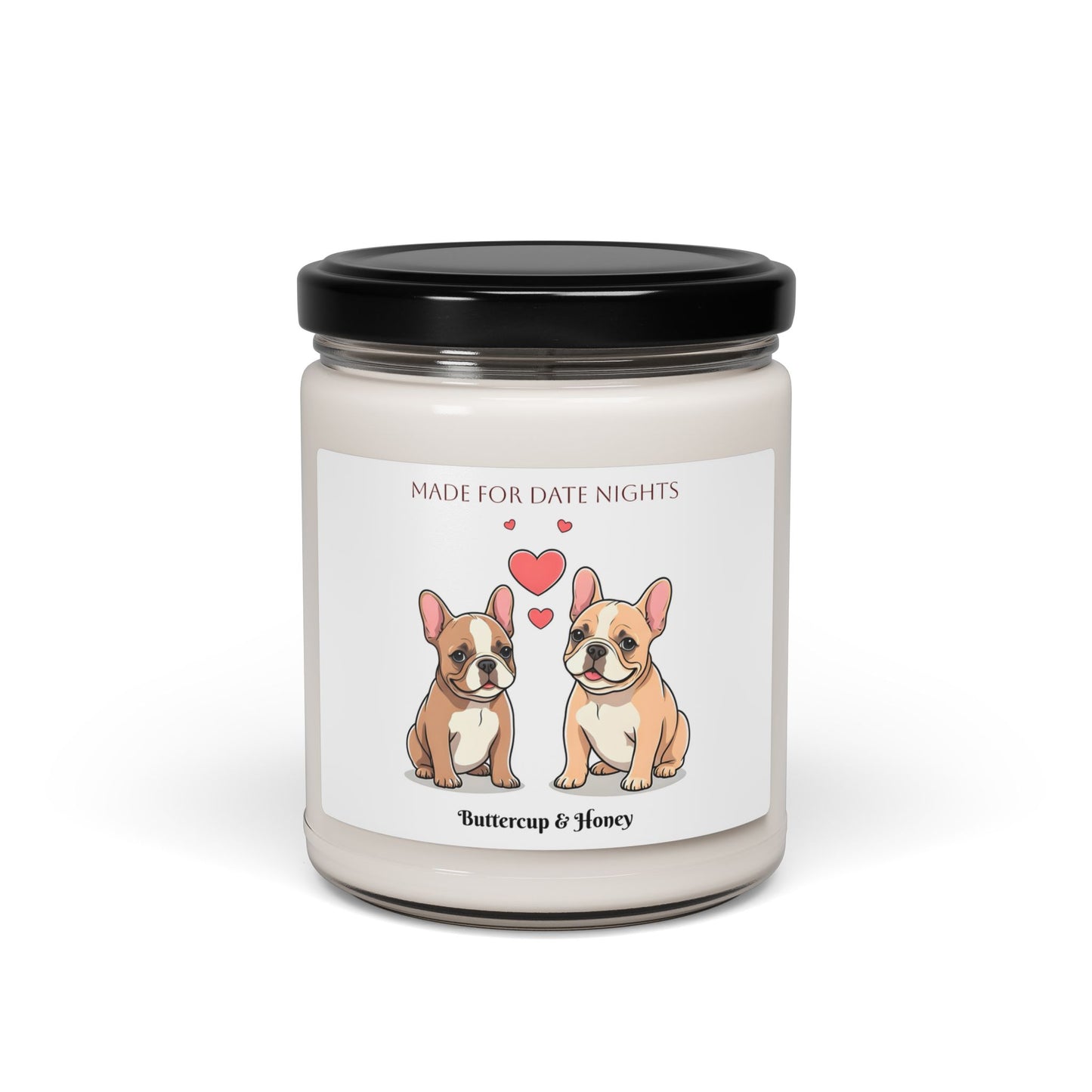 Personalized French Bulldog Scented Soy Candle