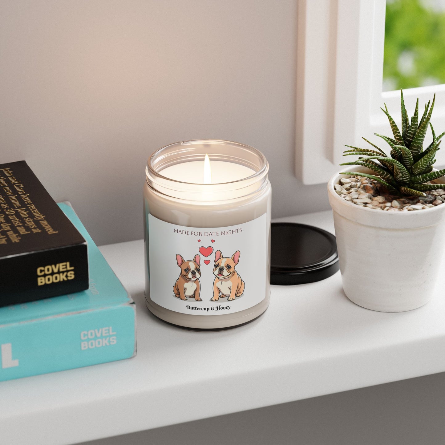 Personalized French Bulldog Scented Soy Candle
