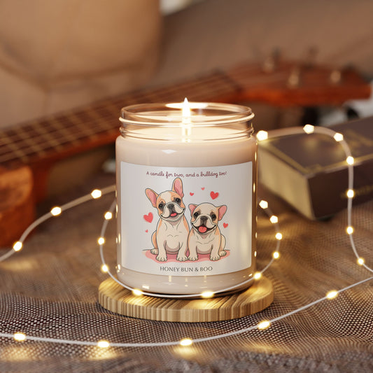 Personalized French Bulldog Scented Soy Candle