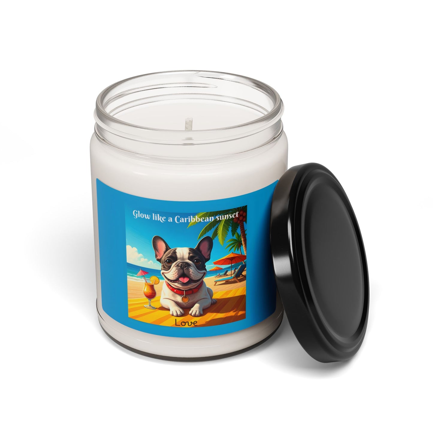 Personalized French Bulldog Scented Soy Candle