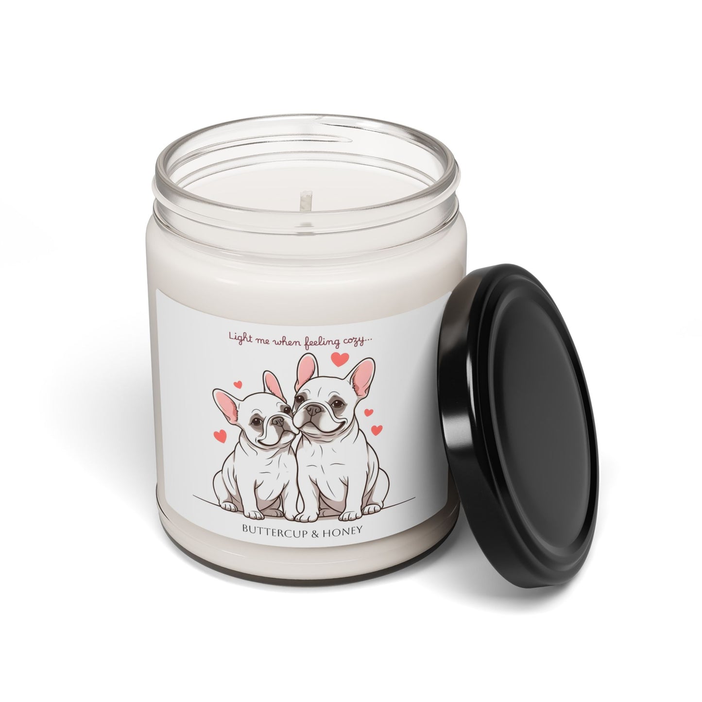 Personalised French Bulldog Scented Soy Candle