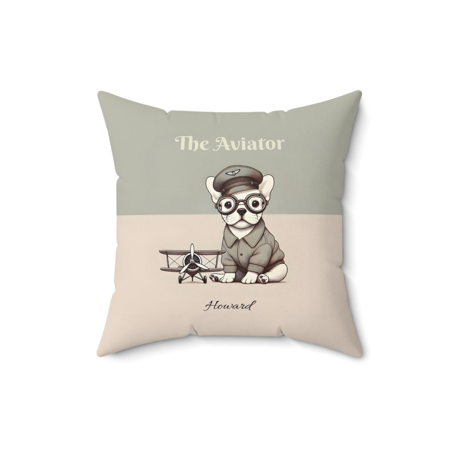 French Bulldog Aviator Pillow