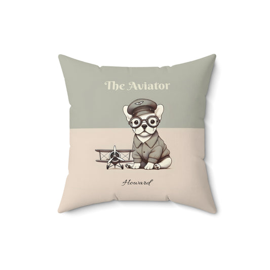 French Bulldog Aviator Pillow