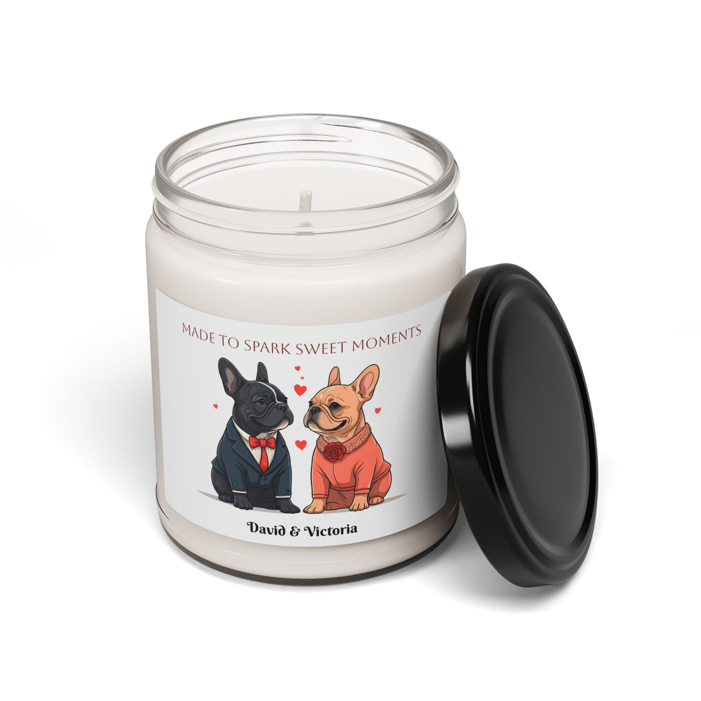 Personalized French Bulldog Scented Soy Candle