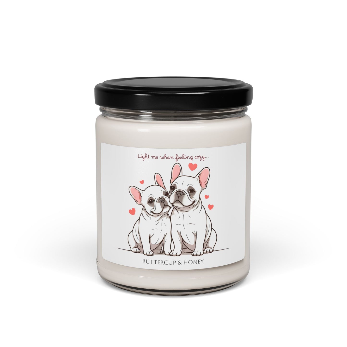 Personalised French Bulldog Scented Soy Candle