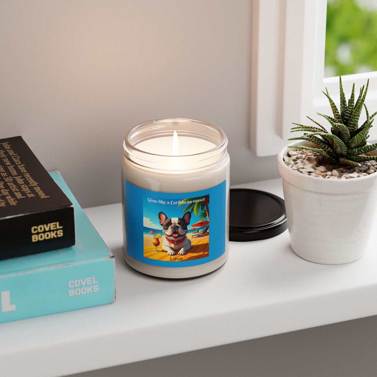 Personalized French Bulldog Scented Soy Candle