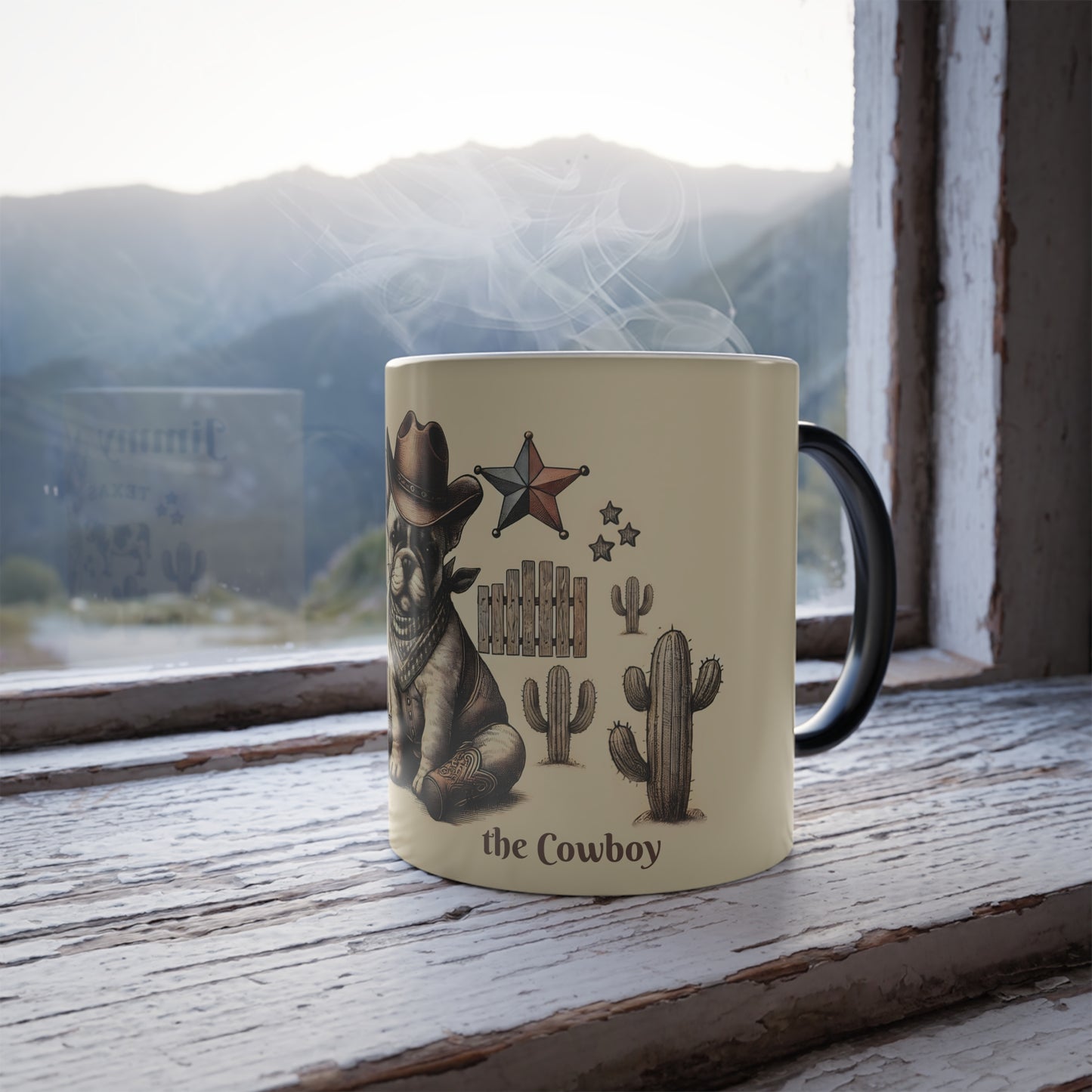 Cowboy French Bulldog Magic Mug