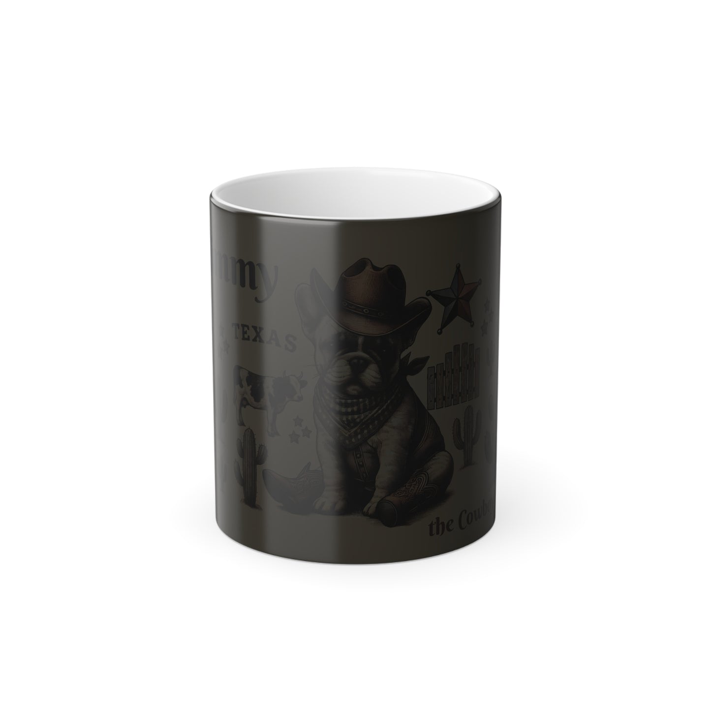 Cowboy French Bulldog Magic Mug