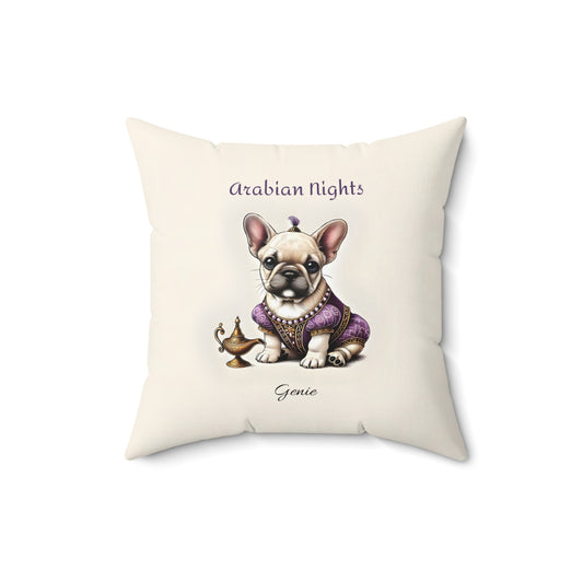 Arabian Nights French Bulldog Aladdin Pillow