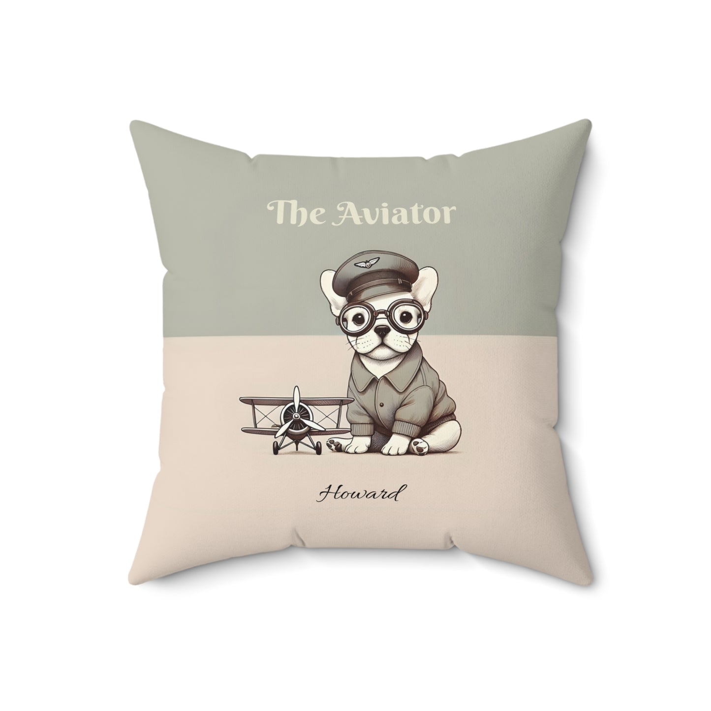 French Bulldog Aviator Pillow